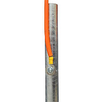 Zemnící tyč trubková s otvory 3/4" 100 cm pozinkovaná