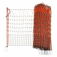 Vodivá síť pro drůbež PoultryNet 106 cm oranžová 50 m dvojitá špička