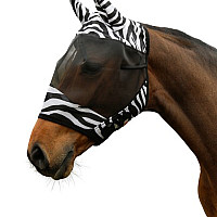 Maska proti hmyzu Covalliero Zebra s ušima