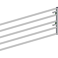 Výsuvný díl brány Jourdain EX5 Autolock - délka 2,54 m