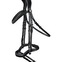 Uzdečka kožená WALDHAUSEN X-Line Newshape II černá