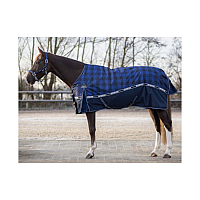 Nepromokavá deka - QHP modrá károvaná 50 g