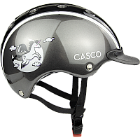 Dětská bezpečnostní přilba CASCO Nori Moonbeam šedočerná vel. S