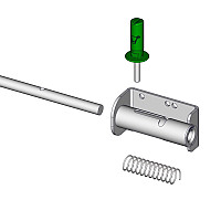 Zástrčka zámku na stájové brány JOURDAIN Autolock