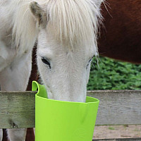 Závěsný žlab OK Plast kruhový s výlevkou 8 l tmavě zelený
