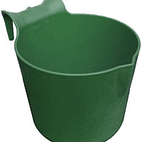 Závěsný žlab OK Plast kruhový s výlevkou 8 l tmavě zelený