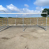 Mobilní přístřešek pro zvířata ALM široký 3,6 x 6 m