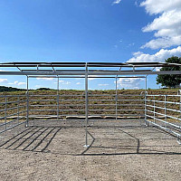 Mobilní přístřešek pro zvířata ALM široký 3,6 x 6 m
