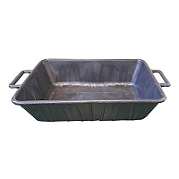 Krmná mísa s úchyty gumová 32 l hranatá