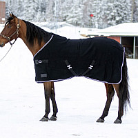 Vlněná odpocovací deka WAHLSTÉN Svart Heavy černá vel. 145 cm