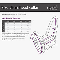 Ohlávka pro koně QHP Deluxe vínová