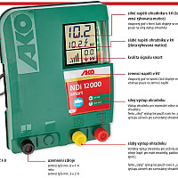 Síťový zdroj pro elektrický ohradník AKO Digital NDi 12000 smart GPS 12 J