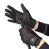 Jezdecké rukavice Harry's Horse TopGrip mesh černé