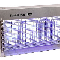 Elektrický lapač hmyzu EcoKill nerez IPX4 2x15 W