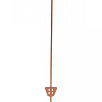 Tyčka pro elektrický ohradník - kovová s vrchním izolátorem 105 cm