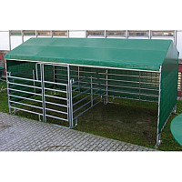 Přístřešek mobilní pro zvířata 3x6 m (3,6x7,2m)