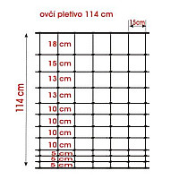 Ovčí uzlíkové pletivo 114 cm