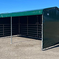 Přístřešek mobilní pro zvířata ALM široký 3,6 x 7,2 m