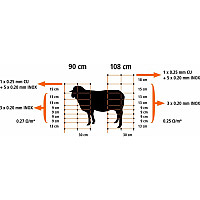 Vodivá síť pro ovce TitanNet 90 cm jednoduchá špička