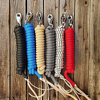 Vodítko provazové pro koně Bang silná karabina, 7,5 m