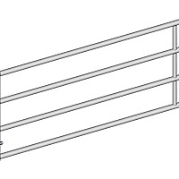 Hlavní část stájové 4-trubkové zábrany Jourdain EX4 - 3/4