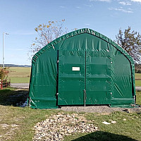 Mobilní přístřešek 6x6 m na stojnách