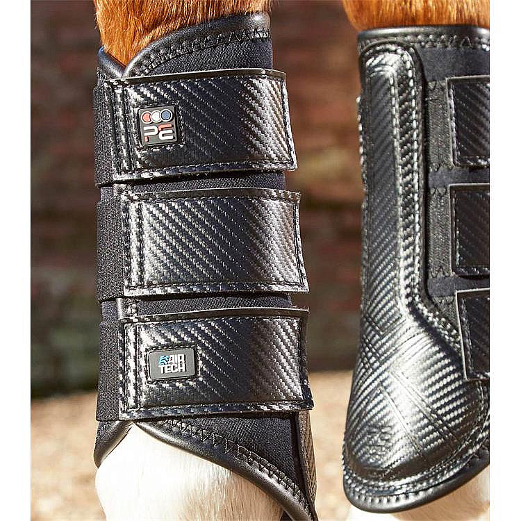 Chrániče Premier Equine Carbon Air-Tech - černé, pár