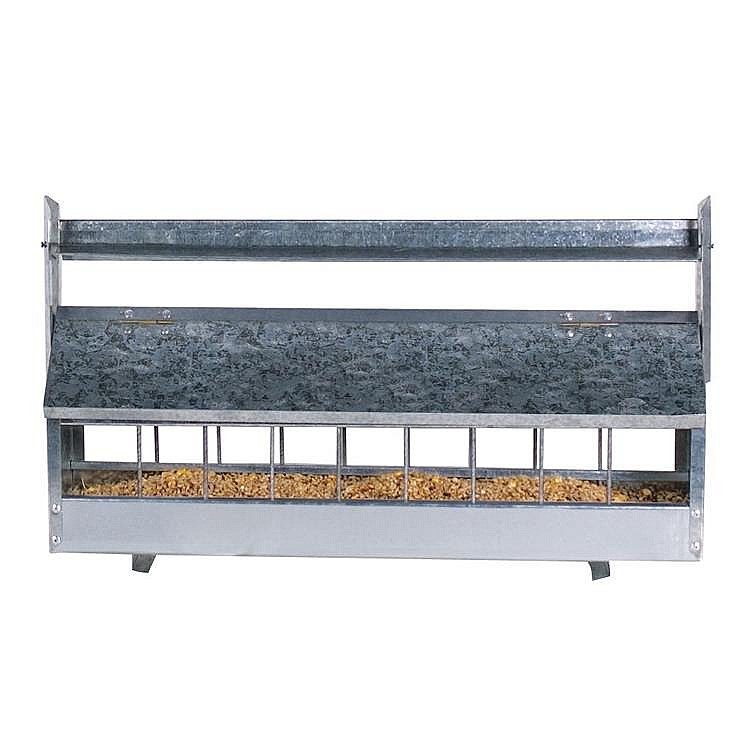 Krmítko pro drůbež se stříškou pozinkované 60 cm