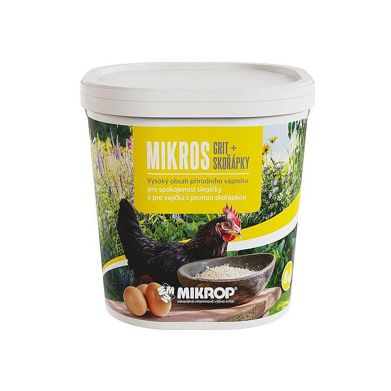 Doplňkové krmivo pro drůbež Mikros Grit + Skořápky 5 kg