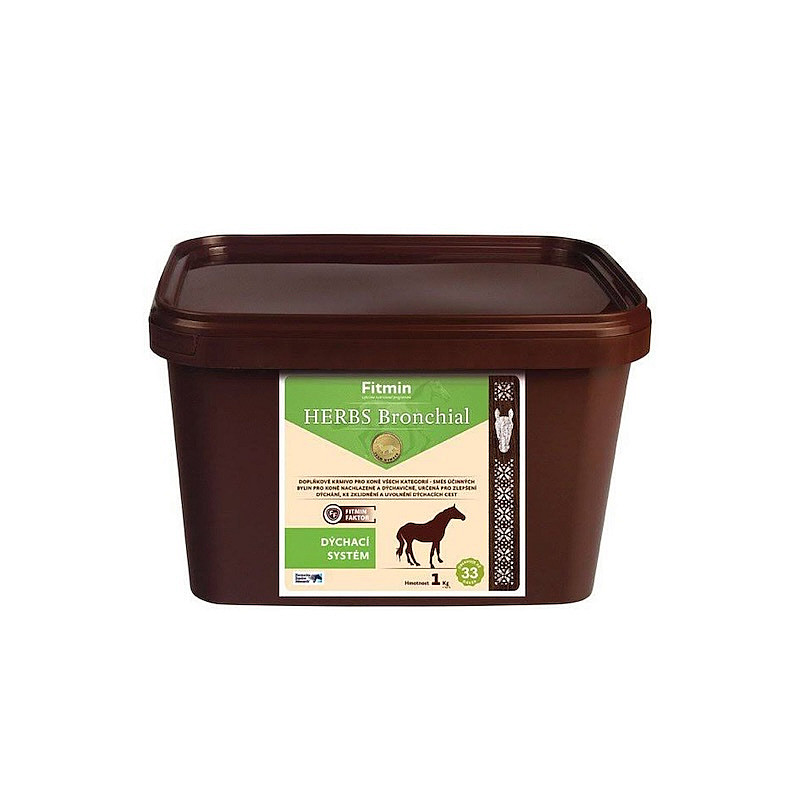 Doplňkové krmivo pro koně FITMIN Herbs Bronchial 1 kg