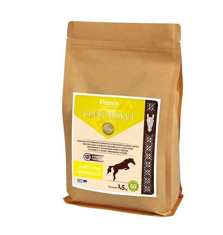 Doplňkové krmivo pro koně FITMIN Elektrolyt 1,5 kg