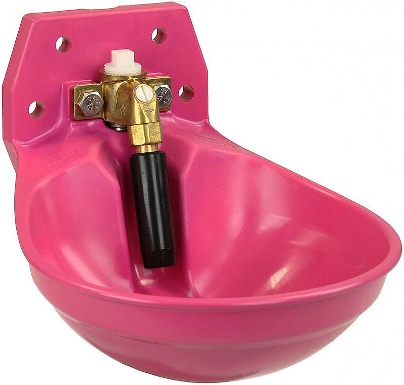 Misková napáječka pro koně a telata SUEVIA 12P 3/4" růžová