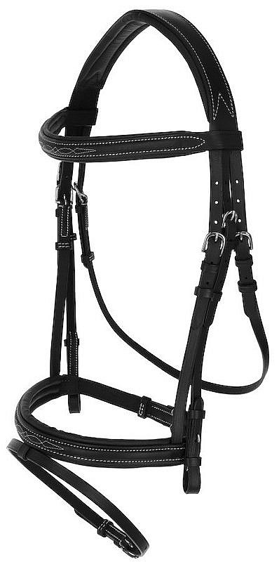 Uzdečka kožená Covalliero Classic černá vel. full