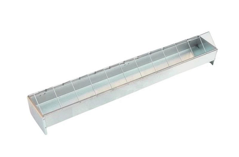 Žlabové krmítko pro husy 100 cm pozinkované hluboké