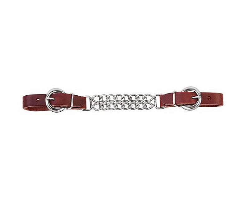 Westernový podbradní řemínek WeaverLeather tmavě hnědý