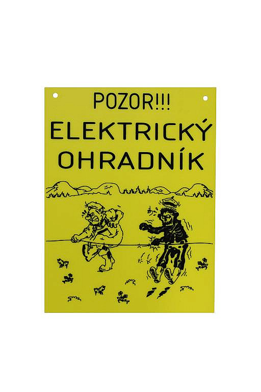 Výstražná cedulka ALM - POZOR EL. OHRADNÍK