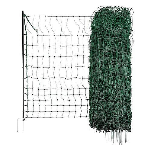 Vodivá síť pro drůbež PoultryNet 106 cm x 50 m zelená dvojitá špička