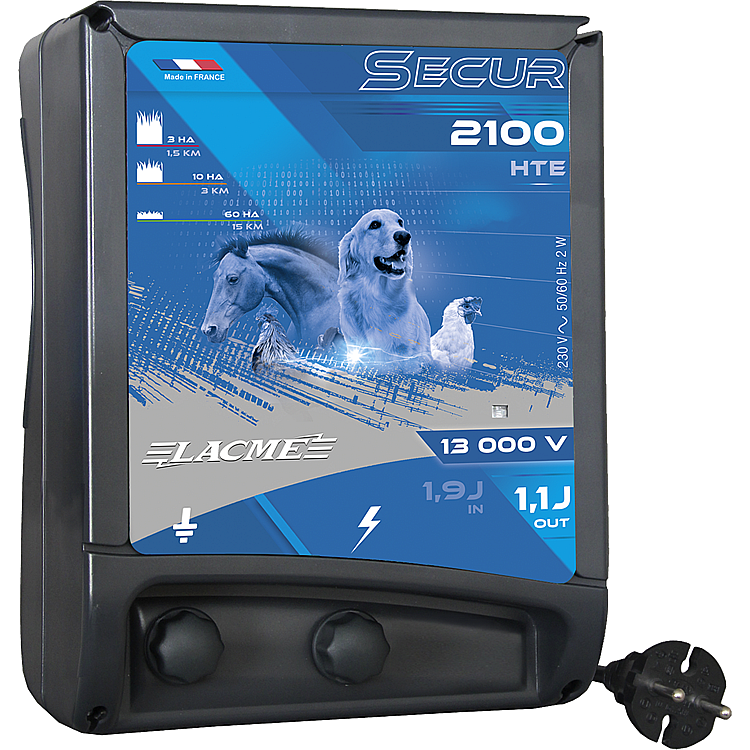 síťový zdroj elektrického ohradníku pro koně a psy Lacme Secur 2100 HTE