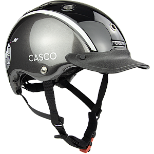 Dětská bezpečnostní přilba CASCO Nori Moonbeam šedočerná vel. S