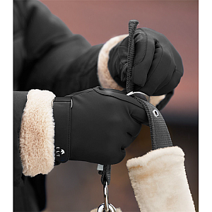 Zimní jezdecké rukavice ELT St. Moritz černé