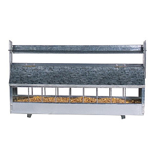 Krmítko pro drůbež se stříškou pozinkované 60 cm