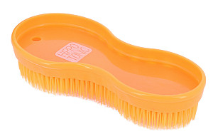 Kartáč pro koně Hippotonic Multiuse celoplastový oranžový