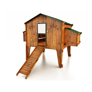 Kurník pro slepice POLLY DUPLEX 4XL laminátový