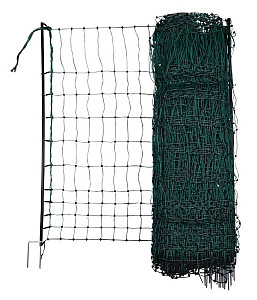 Vodivá síť pro drůbež PoultryNet 106 cm x 15 m zelená dvojitá špička