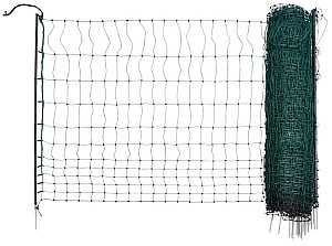Nevodivá síť pro drůbež PREMIUM PoultryNet 122 cm x 50 m zelená jednoduchá špička