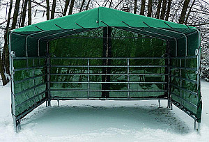 Mobilní přístřešek pro zvířata ALM 3 x 3,6 m