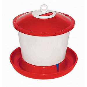 Kbelíková napáječka pro drůbež s plovákem závěsná 9 l