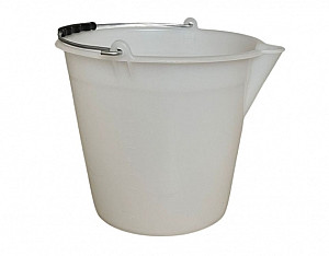 Plastový kbelík s cejchováním a s hubičkou 12 l