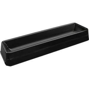Plastový žlab na krmení JFC černý 100x30x15 cm 15 l