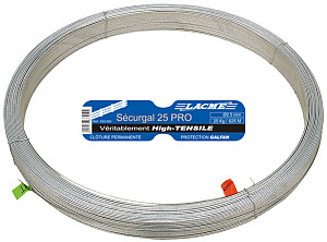 Vysokopevnostní drát pro elektrické ohradníky LACME Securgal 25 PRO 25 kg